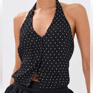 Lioness Brat Polka Dot Halter top